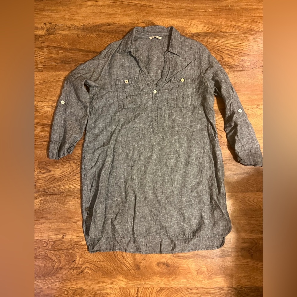 Soft surroundings Dress Linen, Tunic Shirt Women's